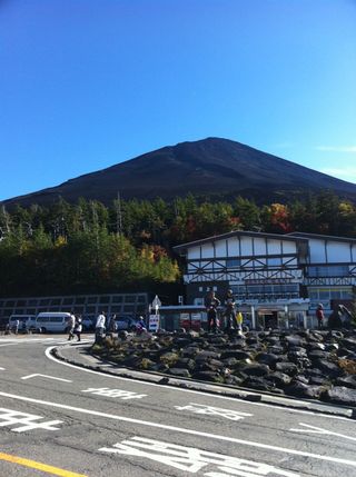 富士山と5合目