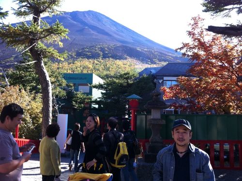 富士山五合目にて